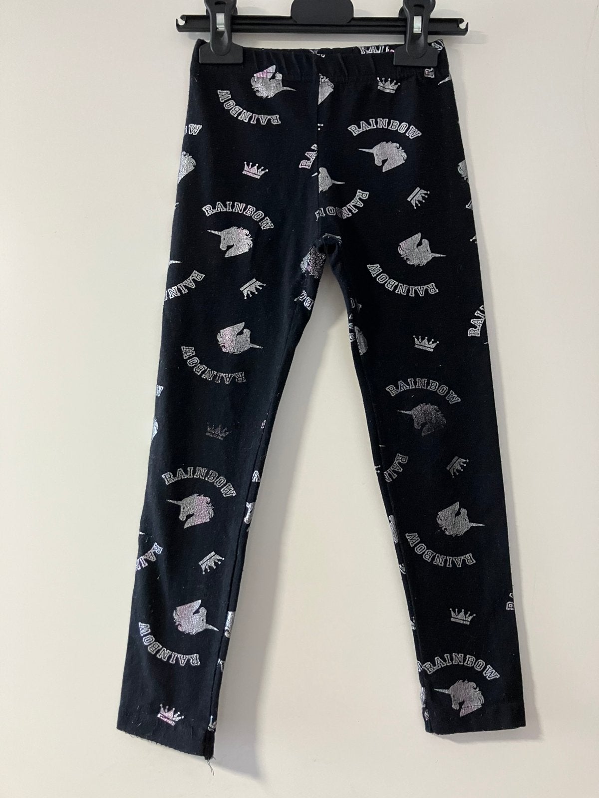 Zwarte legging met print maat 116 eenhoorn, Kinderen en Baby's, Kinderkleding | Maat 116, Ophalen of Verzenden, Gebruikt, Meisje