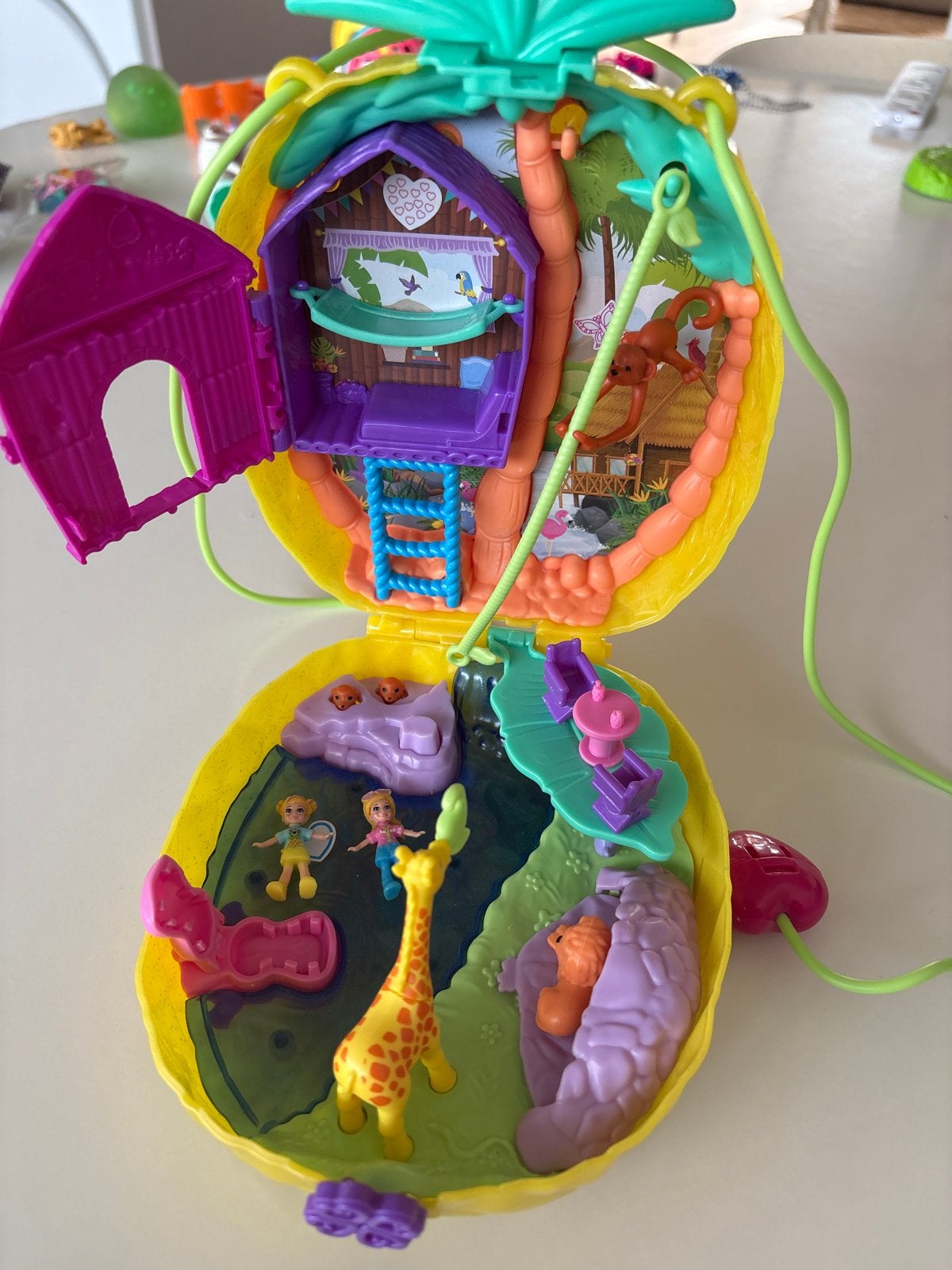 Polly Pocket Ananas Avontuur Compact Speelset, Ophalen, Zo goed als nieuw, Jongen of Meisje