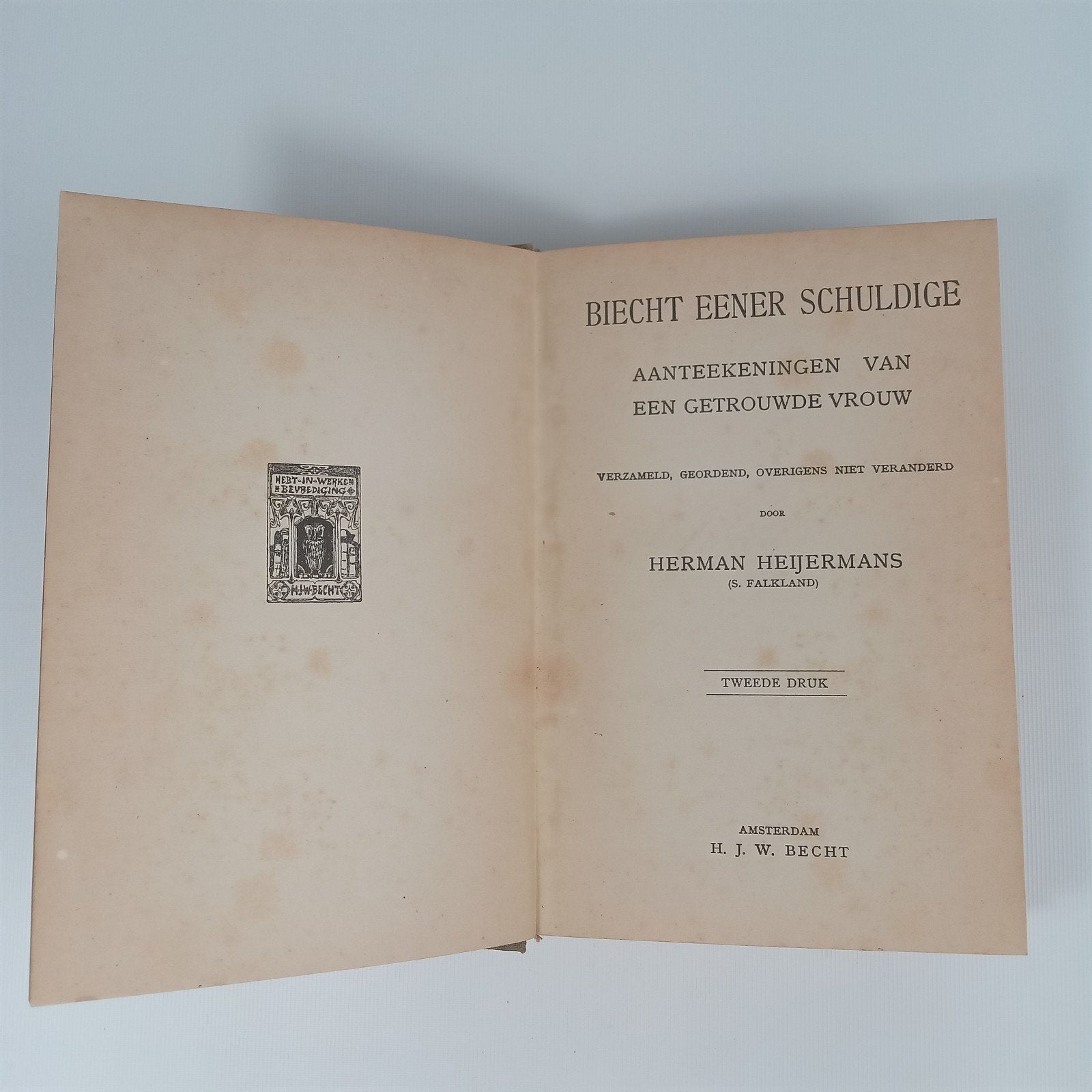 Biecht Eener Schuldige - Herman Heijermans (Tweede Druk), Boeken, Ophalen of Verzenden, Gelezen, Herman Heijermans, Nederland