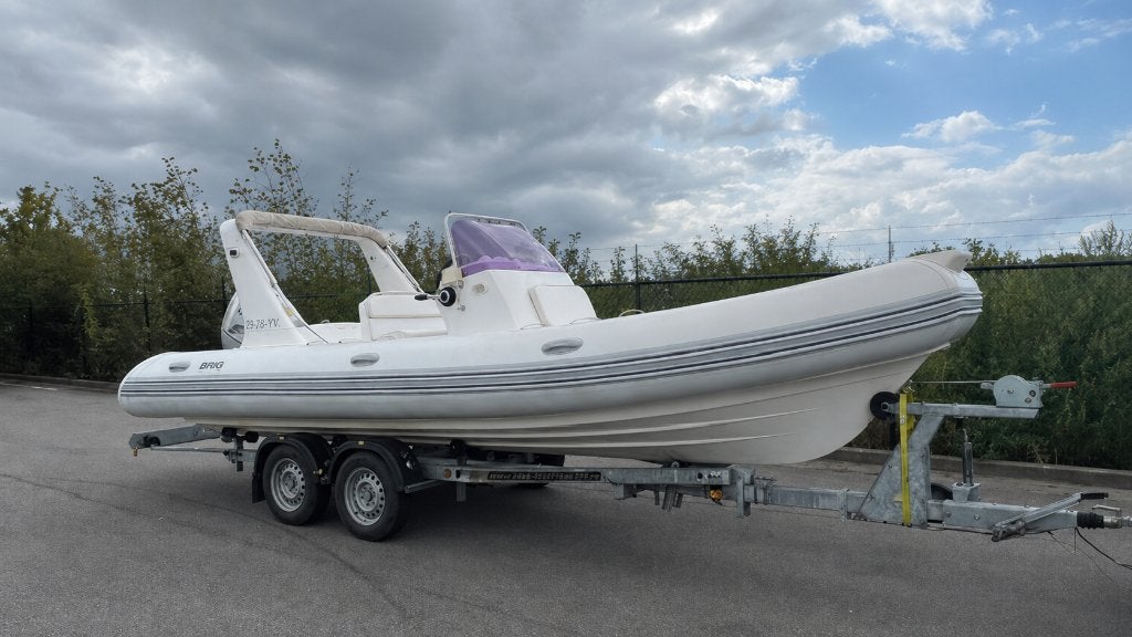 Brig Eagle 645 150PK Honda incl. dubbelasser Riba-trailer, Overige merken, Gebruikt, Buitenboordmotor, Dieptemeter