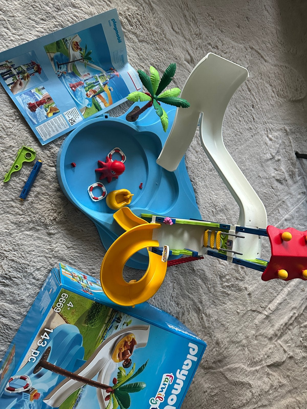 Playmobil Family Fun Waterpark met glijbanen (bijna compleet, Ophalen of Verzenden, Gebruikt, Jongen of Meisje