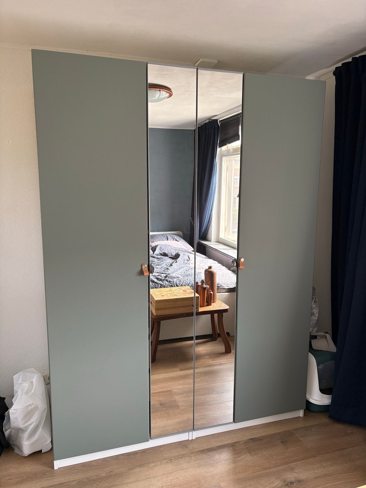 IKEA Pax kast met spiegeldeuren, Ophalen, Gebruikt, 200 cm of meer, 150 tot 200 cm