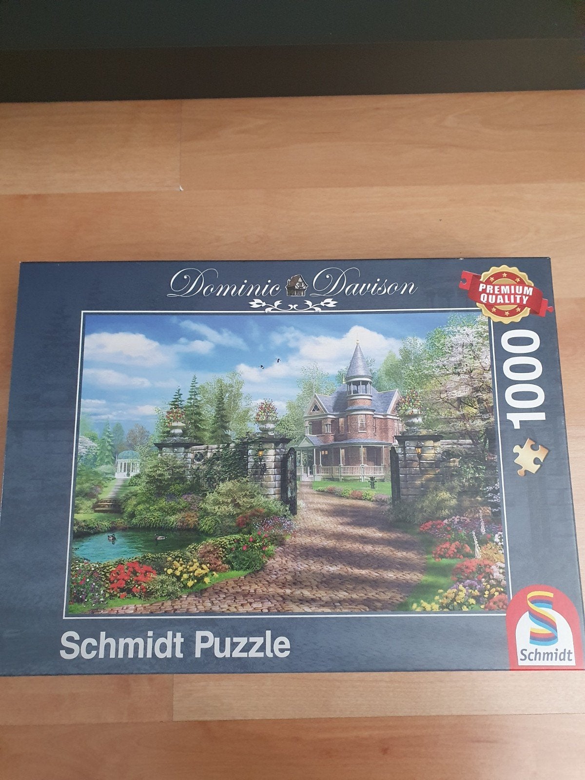 Schmidt puzzel "Idyllisch landgoed", Ophalen, 500 t/m 1500 stukjes, Zo goed als nieuw, Legpuzzel