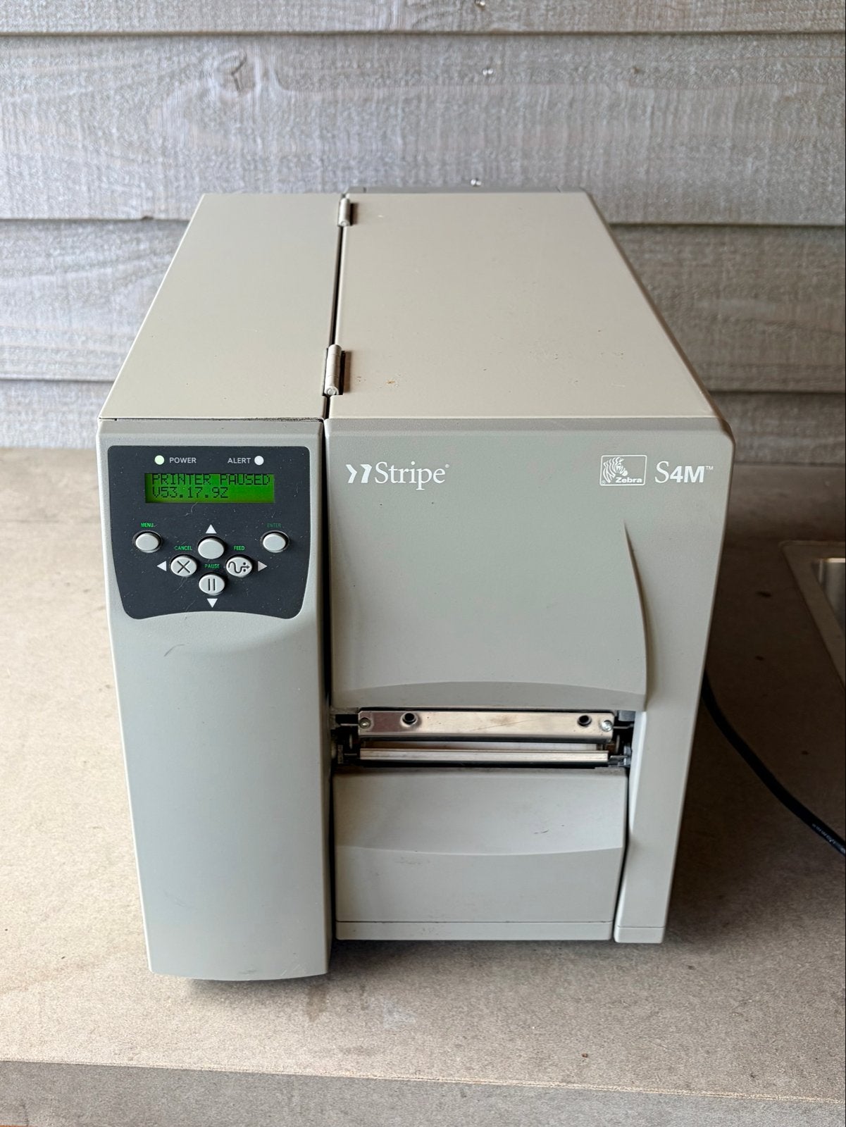 Zebra S4M Labelprinter 203dpi, Computers en Software, Ophalen, Zwart-en-wit printen, Gebruikt, Printer