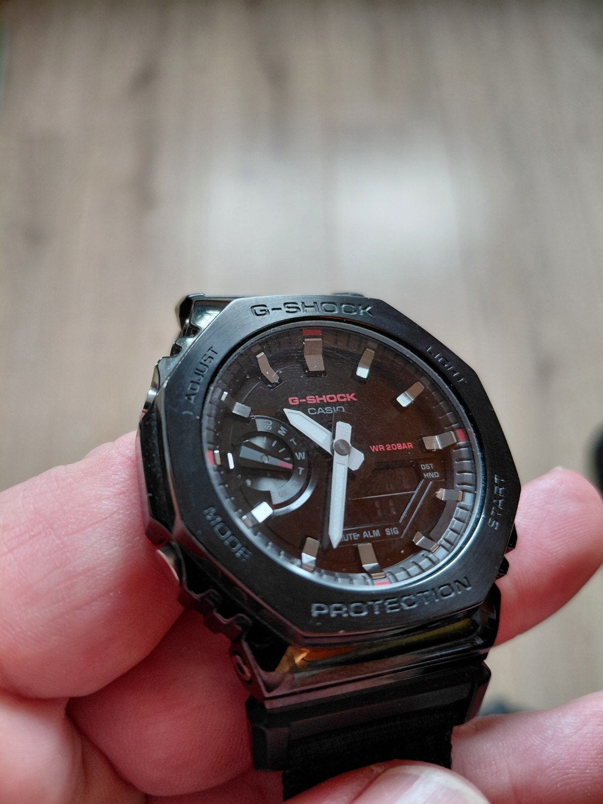 Casio G-Shock GM-2100CB-1AER compleet, Sieraden, Tassen en Uiterlijk, Horloges | Heren, Casio, Staal, Overige materialen, Ophalen of Verzenden