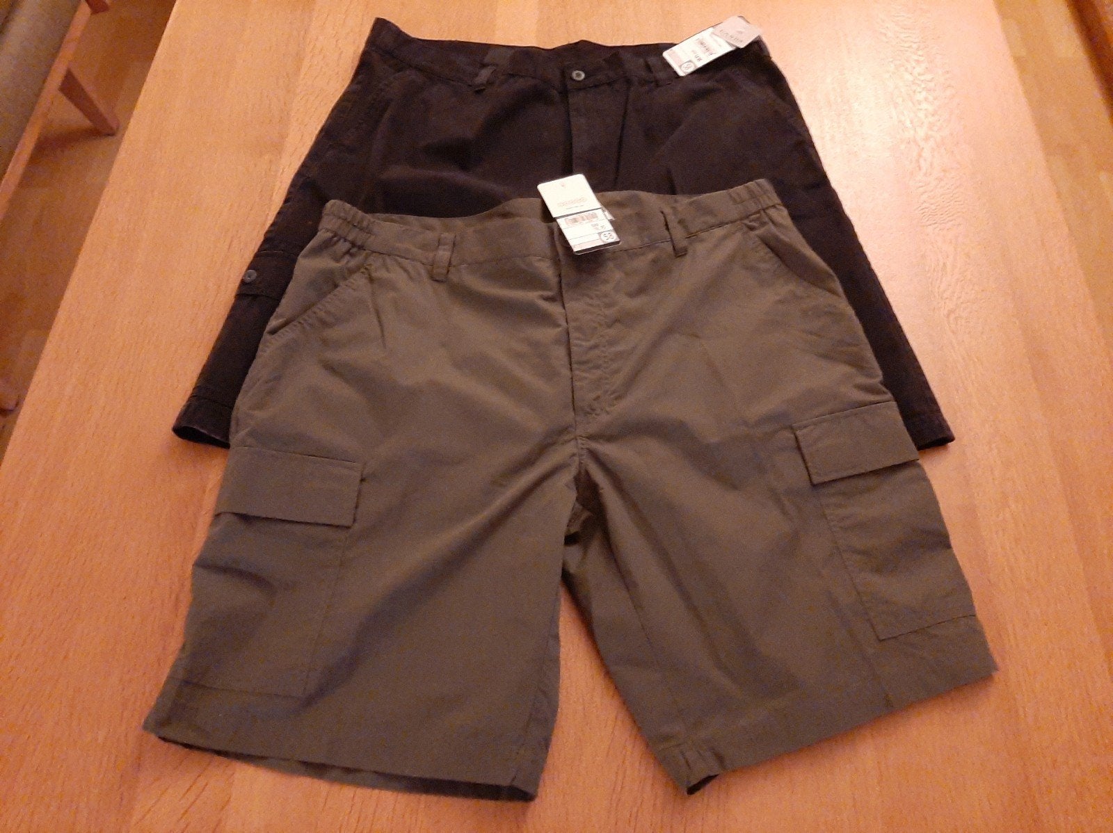 2x C&A Korte Broek - Blauw & Bruin - Maat 58, Kleding | Heren, Blauw, Nieuw, Overige maten, C&A