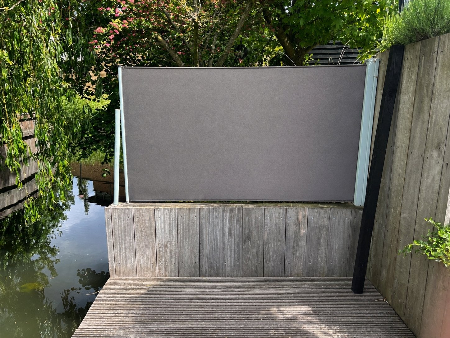 Tuinscherm 250x110cm - Privacy en sfeer in uw tuin, Tuin en Terras, Tuinhekken en Hekwerk, Ophalen, Gebruikt, Overige materialen