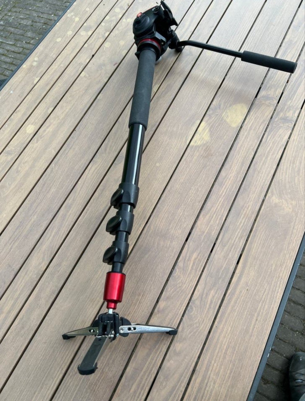 Manfrotto MVM450A professional fluid monopod - ZGAN, Audio, Tv en Foto, Fotografie | Statieven en Balhoofden, Ophalen of Verzenden