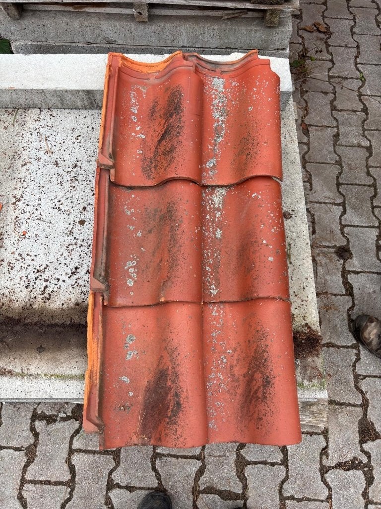 Dakpannen rood, Ophalen, Gebruikt, Steen of Klei, 15 m² of meer