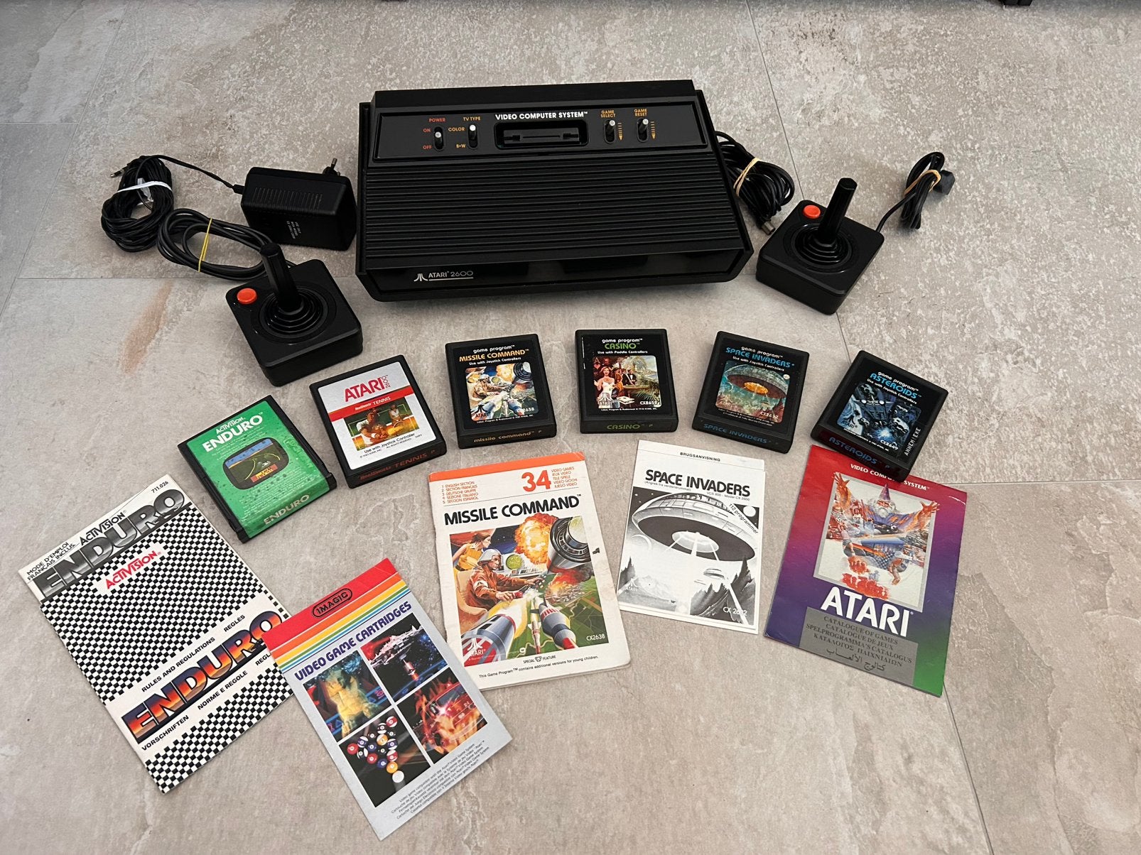 Atari 2600 Darth Vader met spellen, Spelcomputers en Games, Met 2 controllers, Ophalen of Verzenden, Atari 2600, Gebruikt