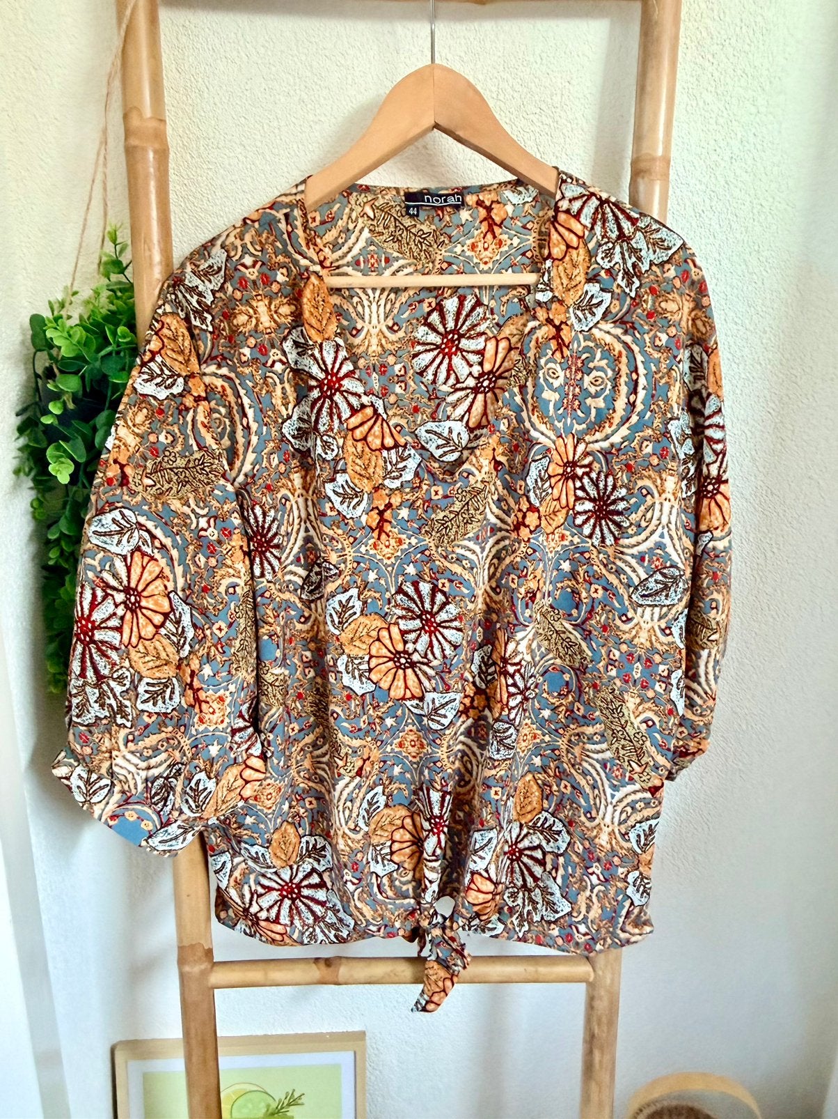 Norah blouse maat 44, Ophalen of Verzenden, Zo goed als nieuw, Maat 42/44 (L), Bruin