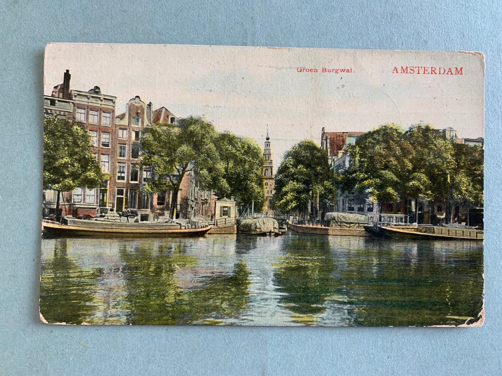 1907 Amsterdam - Groen Burgwal, Ophalen of Verzenden, Voor 1920, Gelopen, Noord-Holland
