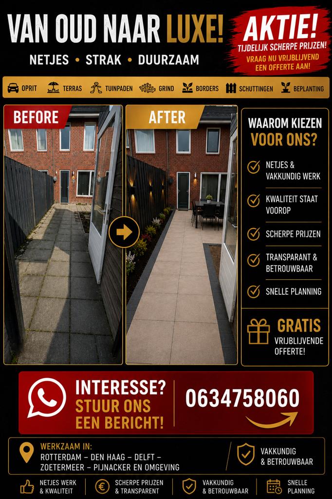 AKTIE  STRATENMAKER VOOR OPRIT, TERRAS EN TUIN  AKTIE, Bestrating