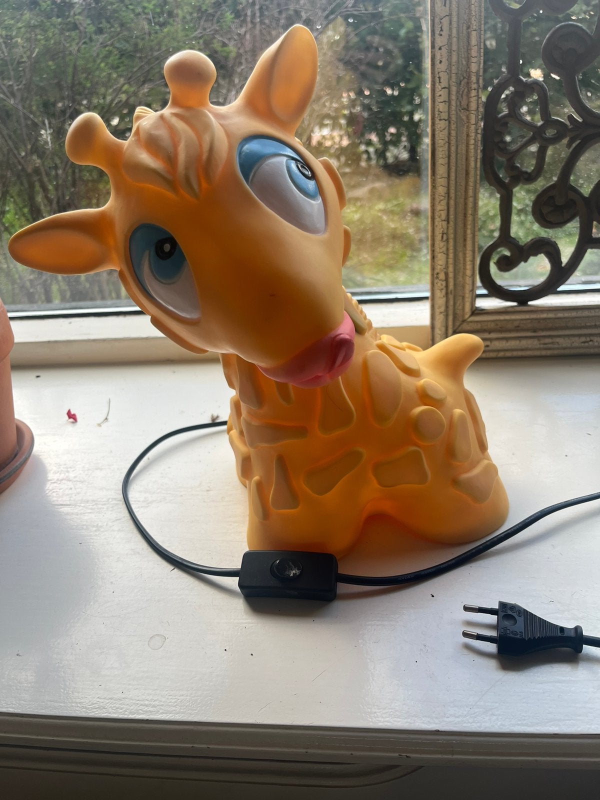 Vintage giraf lamp, Gebruikt, Overige merken, Vintage, Kinderlamp