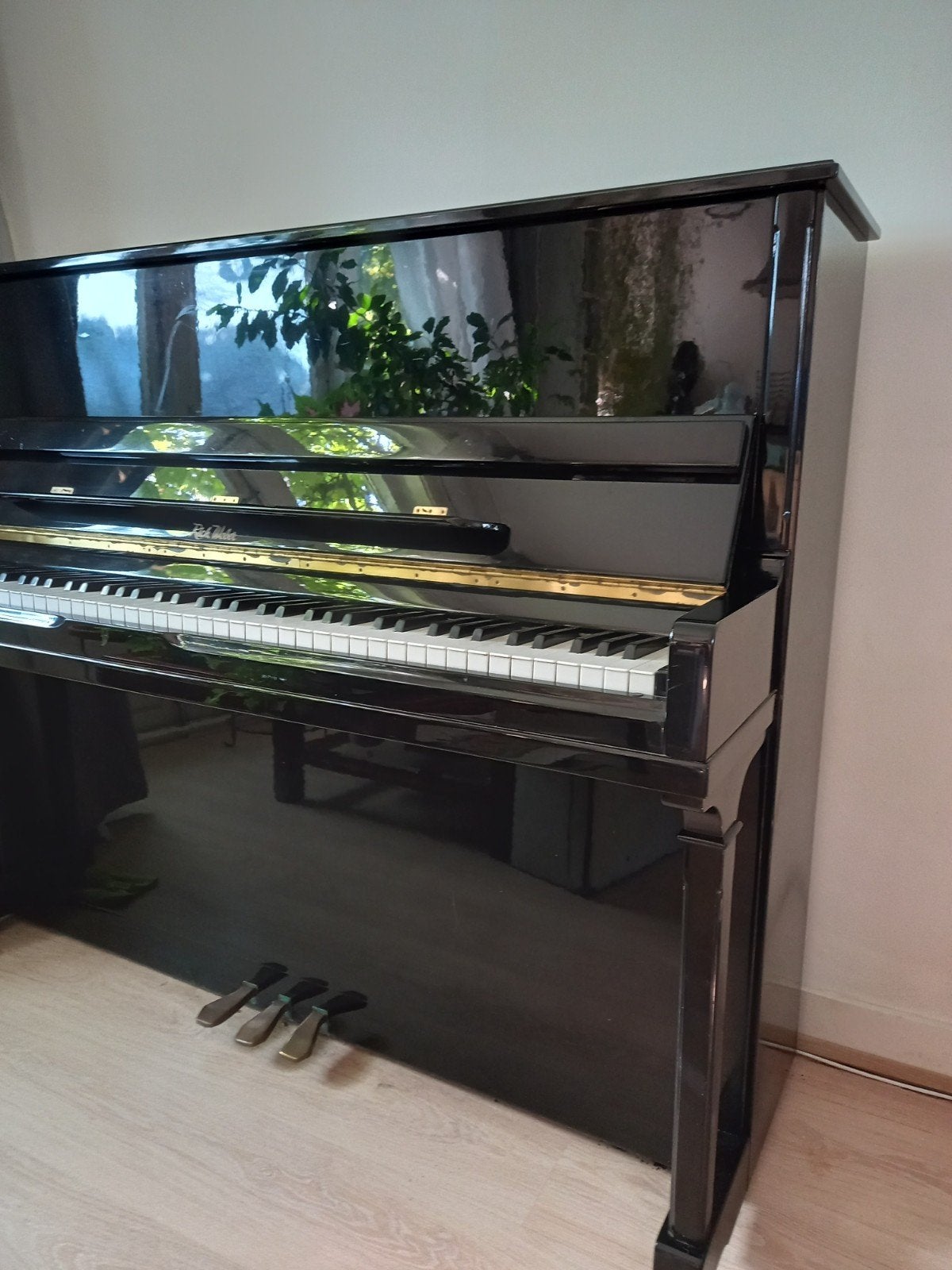 Piano zwart hoogglans, Muziek en Instrumenten, Piano's, Ophalen, Gebruikt, Zwart, Piano
