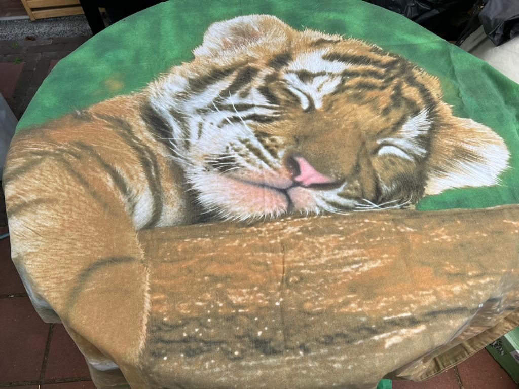 Dekbedovertrek babytijger 130x200, Ophalen of Verzenden, Zo goed als nieuw, Jongetje of Meisje, Dekbedovertrek
