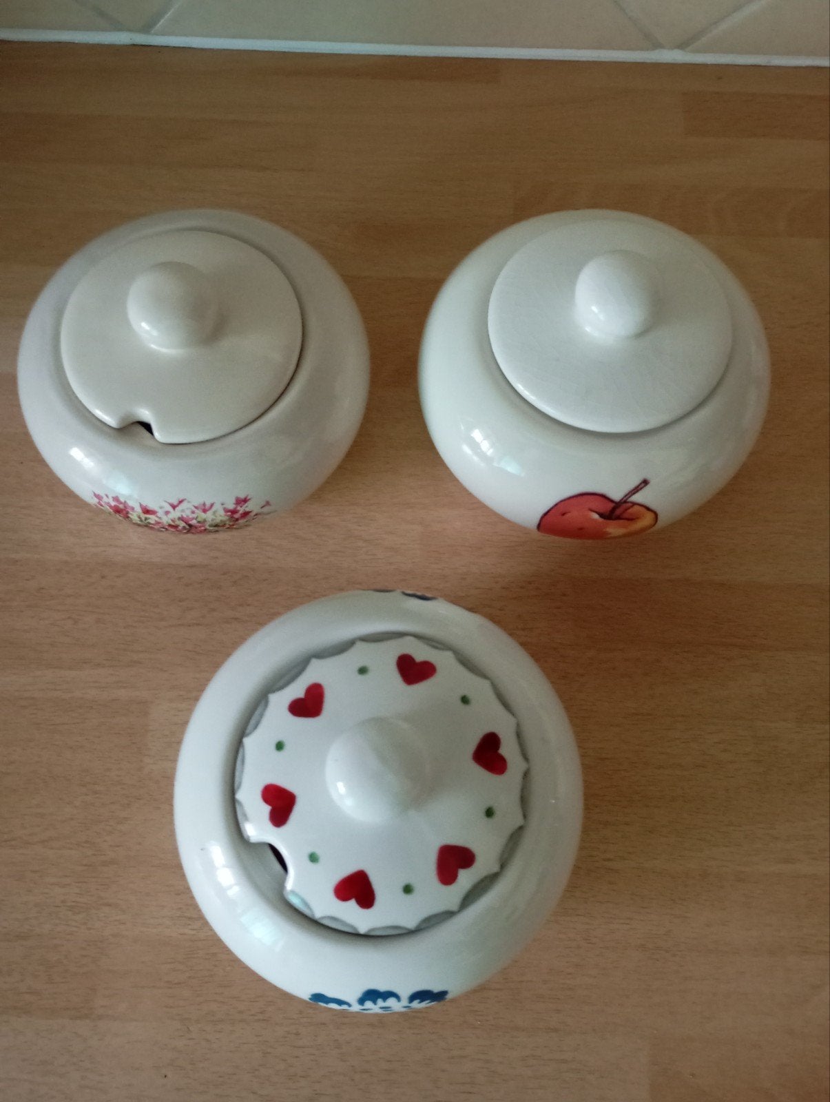 3 X suikerpot Jet ter Steege, Ophalen of Verzenden, Aardewerk, Overige stijlen, Overige typen