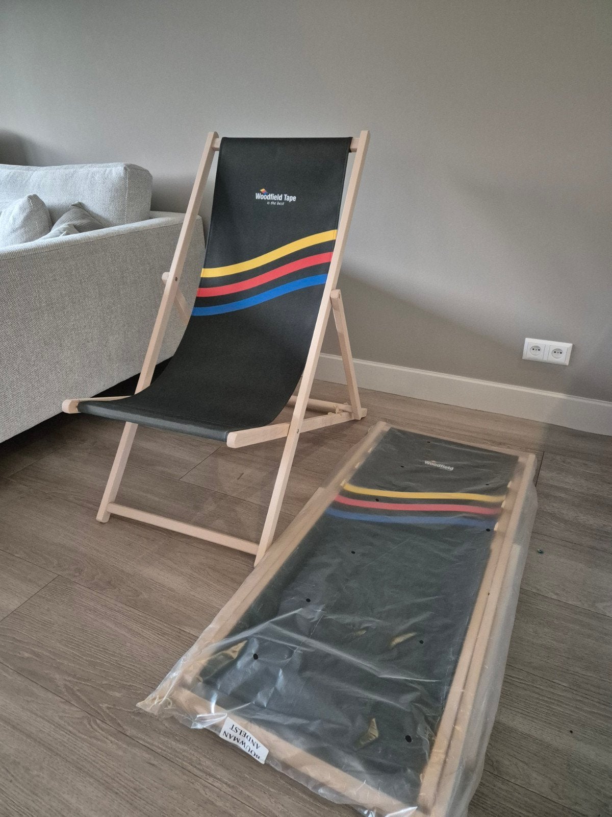 Houten strandstoel 3 standen verstelbaar - 2 stuks - Nieuw, Ophalen, Nieuw, Hout, Inklapbaar