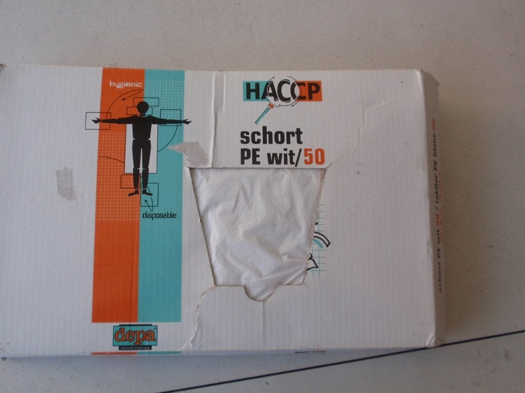 plastic douche bescherm schorten, Ophalen of Verzenden, Nieuw