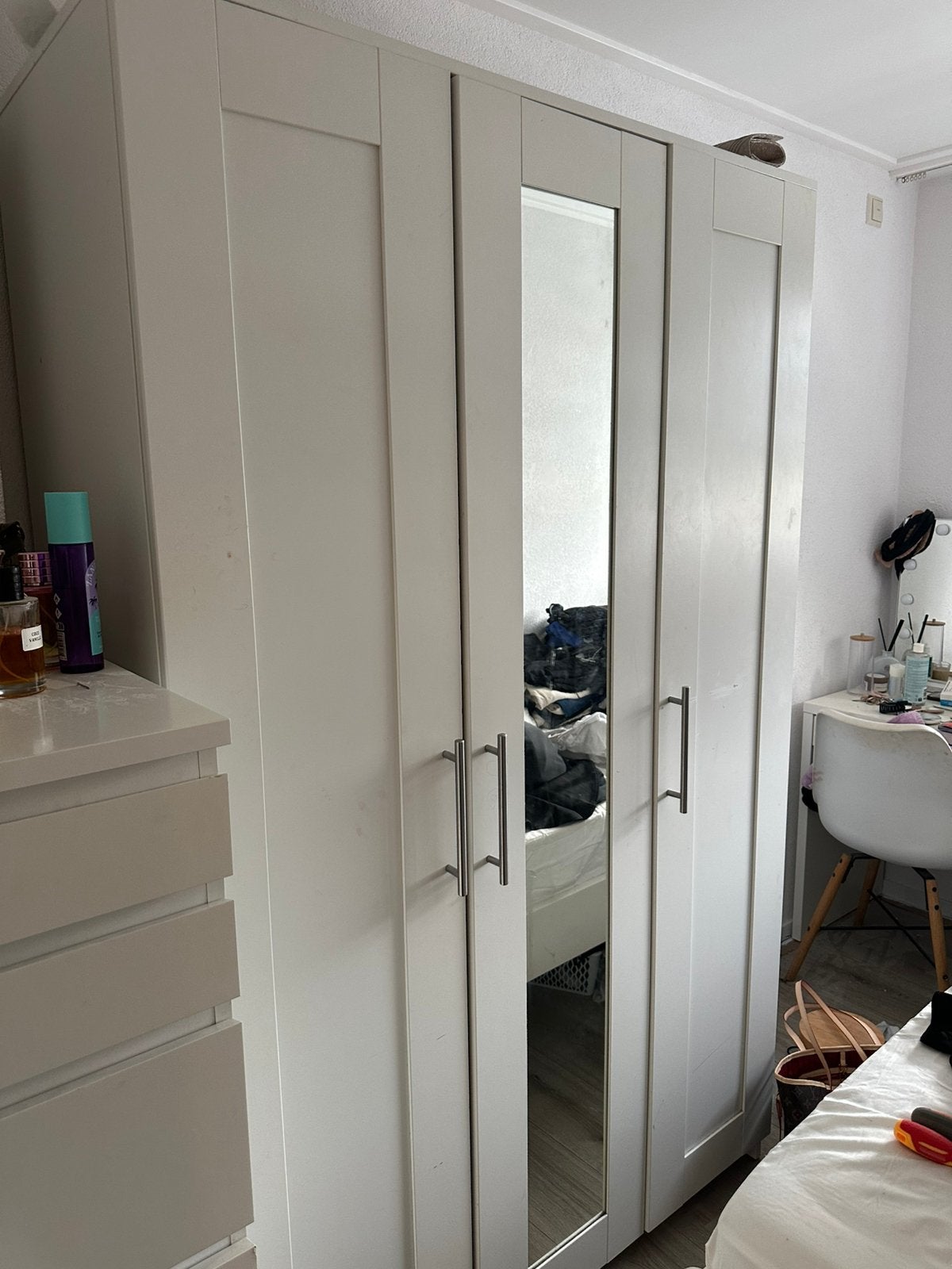 Ikea Brimnes kast wit, Ophalen, Gebruikt, 100 tot 150 cm, 150 tot 200 cm