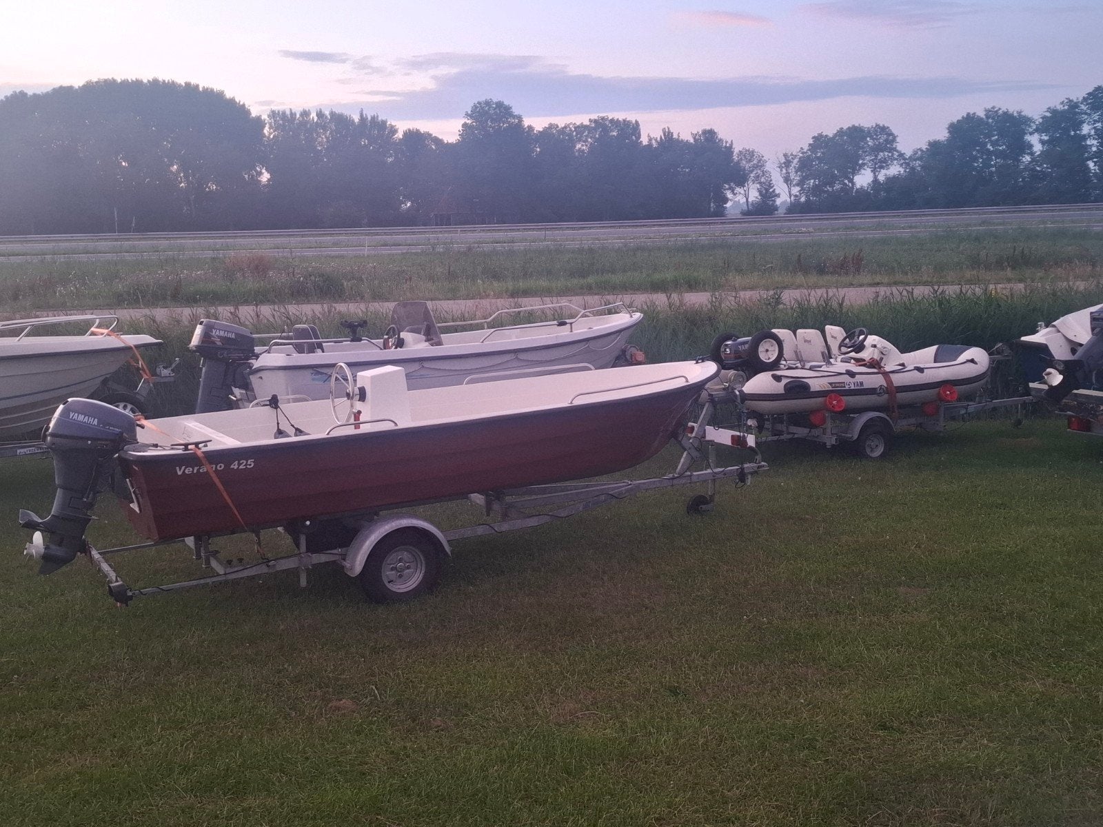 Verano 425 Consoleboot met Yamaha 6pk buitenboordmotor, Watersport en Boten, Ophalen, Buitenboordmotor, Consoleboot, Kussenset