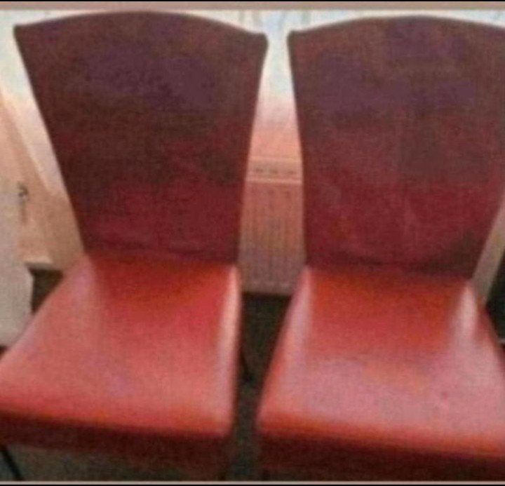 Zie je foto, Huis en Inrichting, Stoelen, Ophalen, Rood