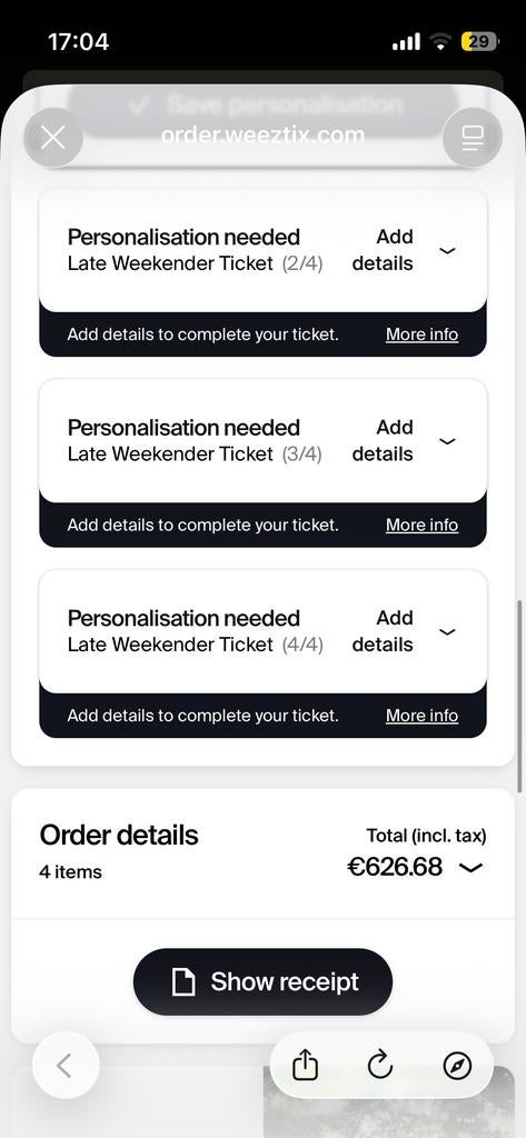 Draaimolen festival full weekend tickets., Tickets en Kaartjes, Evenementen en Festivals, Twee personen
