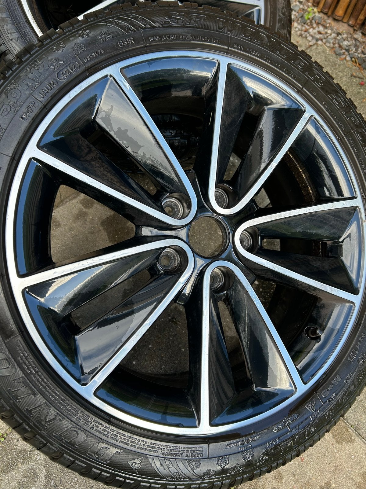 Renault Scenic 17 inch velgen met winterbanden, Ophalen, Gebruikt, Banden en Velgen, 17 inch