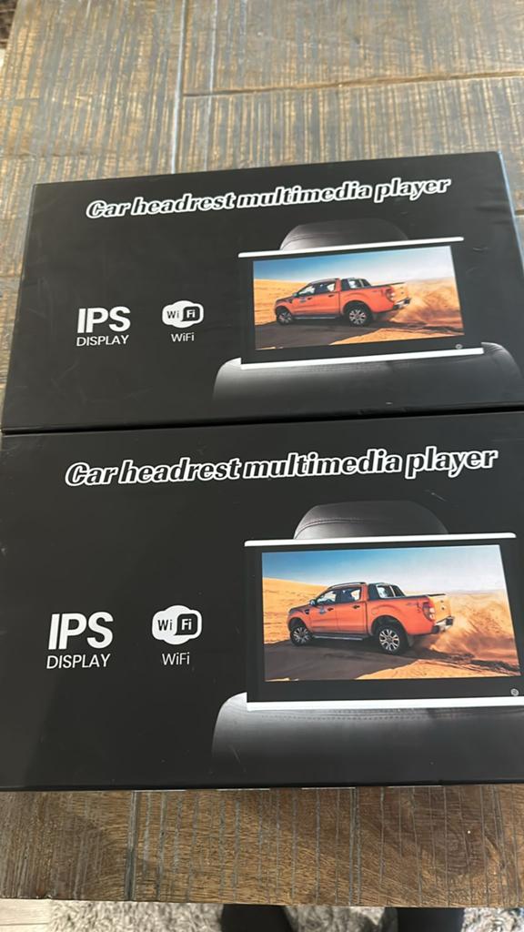 Car Headrest Multimedia Speler 13.3 inch IPS WiFi, Ophalen, Zo goed als nieuw