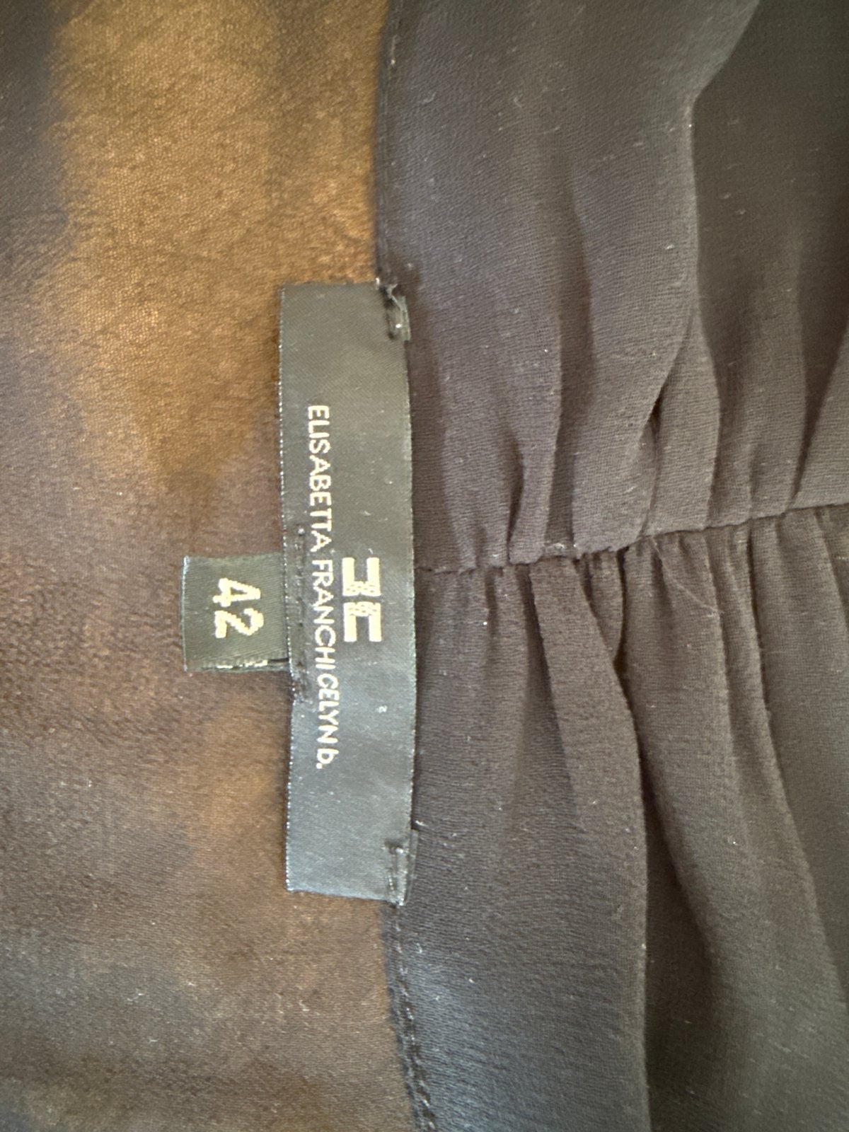Elisabetta Franchi transparante zwarte blouse, Zwart, Ophalen of Verzenden, Zo goed als nieuw, Maat 36 (S)