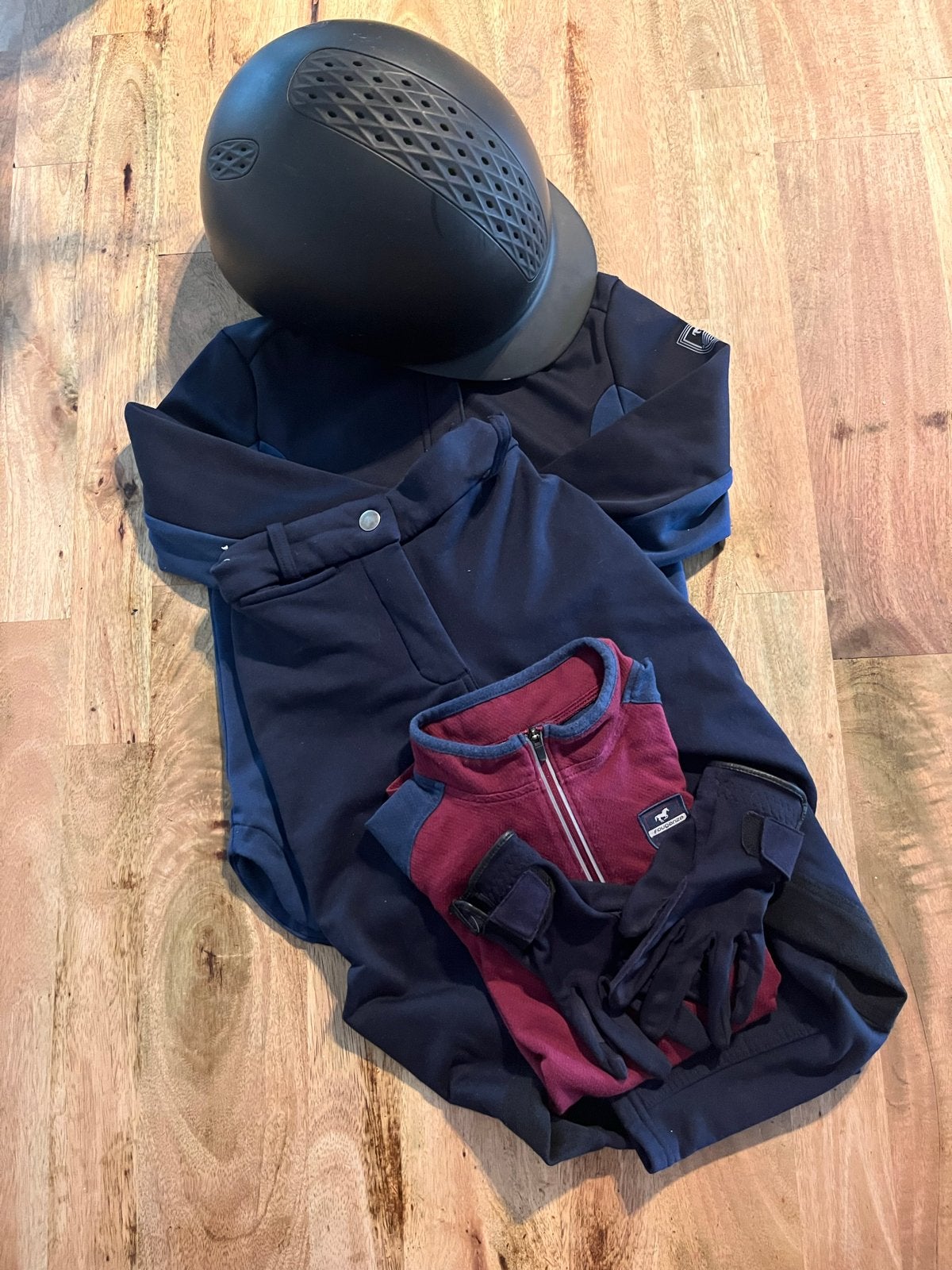 Paardrijkleding, maat 128 - Decathlon, Dieren en Toebehoren, Paardrijkleding, Gebruikt, Kinderen, Ophalen of Verzenden, Recreatie