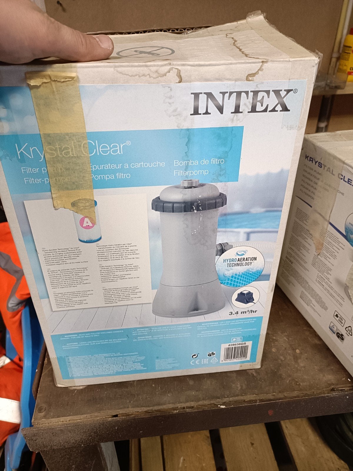 Intex Krystal Clear Filterpomp 638G, Ophalen, Gebruikt, Zwembadpomp