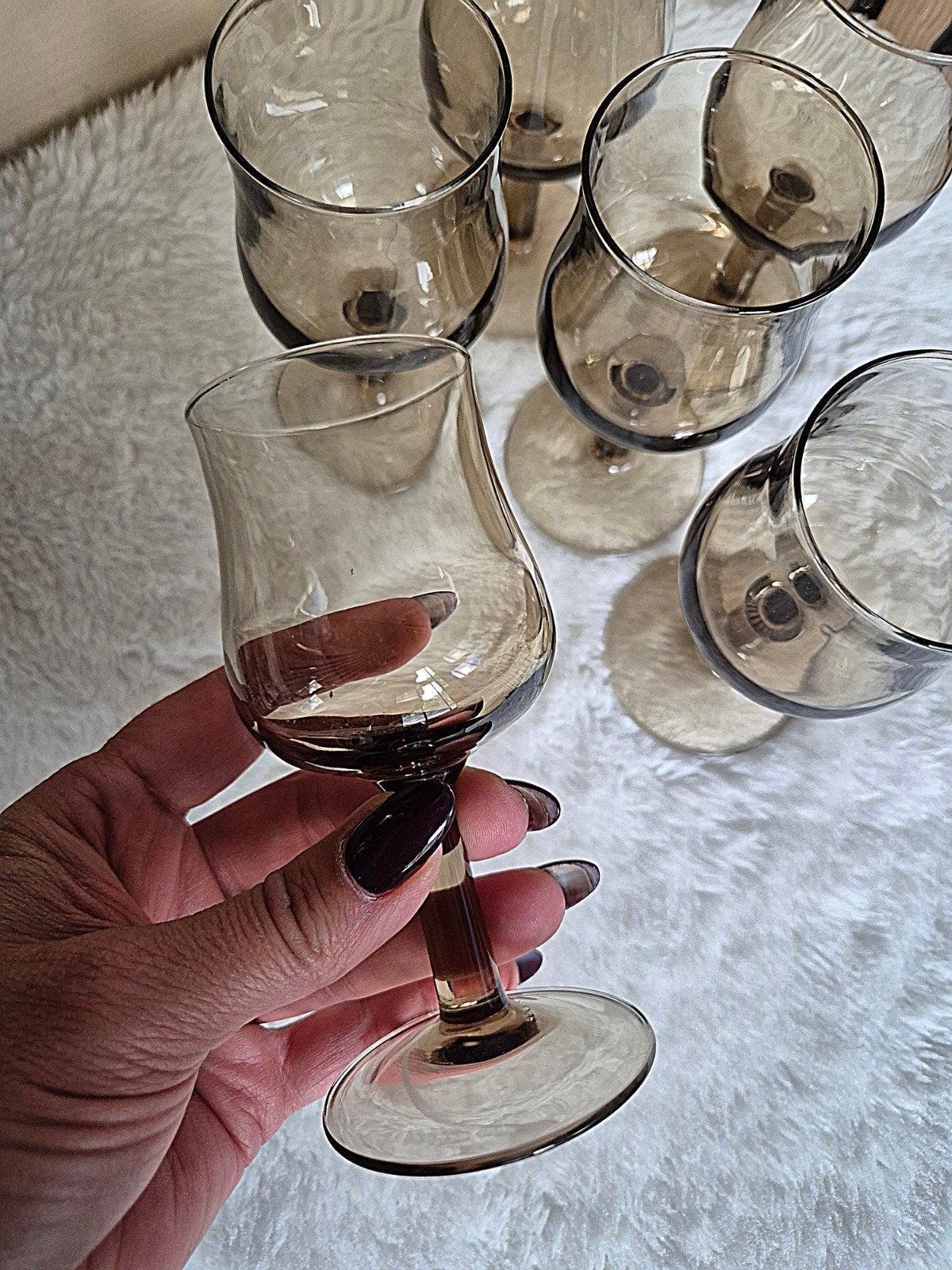 6 Luminarc wijnglazen / rookglas / tulpvorm, Ophalen of Verzenden, Zo goed als nieuw, Overige typen