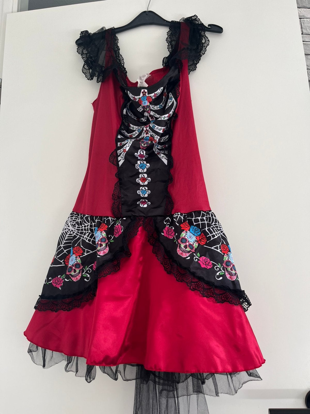 Jurkje dia de los muertos met accessoires, Maat 42/44 (L), Ophalen of Verzenden, Zo goed als nieuw, Halloween