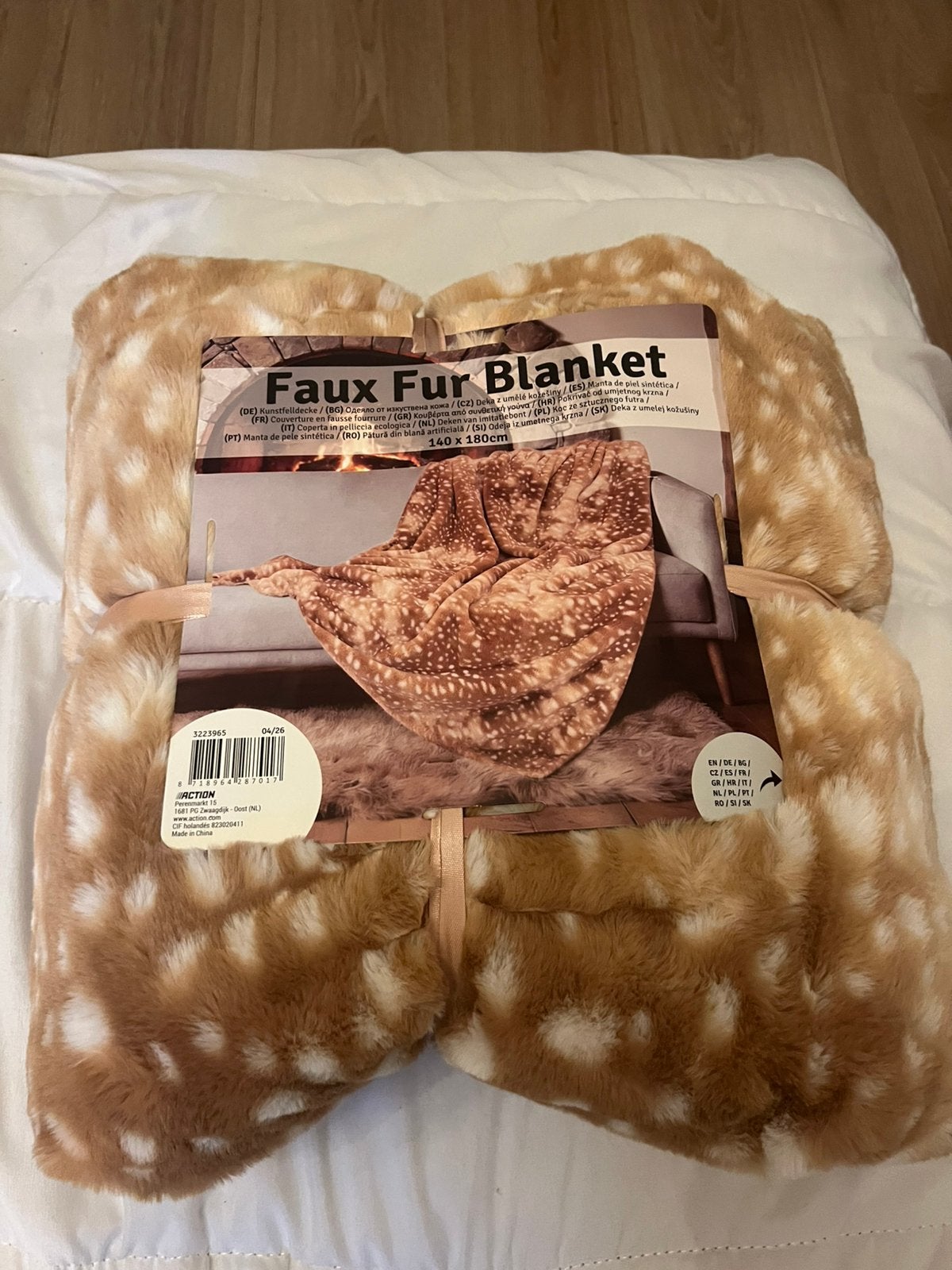 Faux fur deken, Ophalen of Verzenden, Zo goed als nieuw