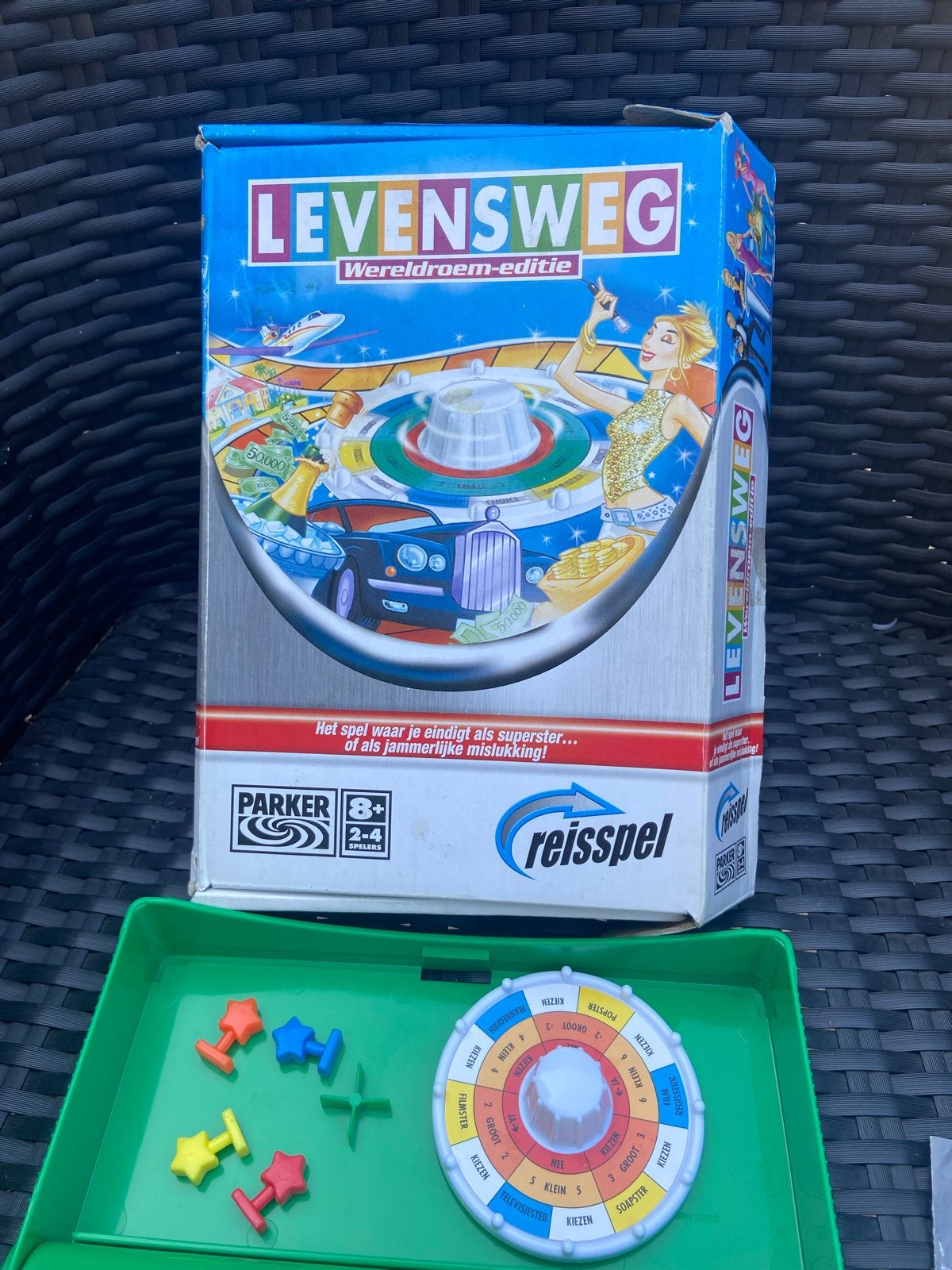 Levensweg Werelddroom-editie Reisspel, Hobby en Vrije tijd, Gezelschapsspellen | Bordspellen, Zo goed als nieuw, Drie of vier spelers