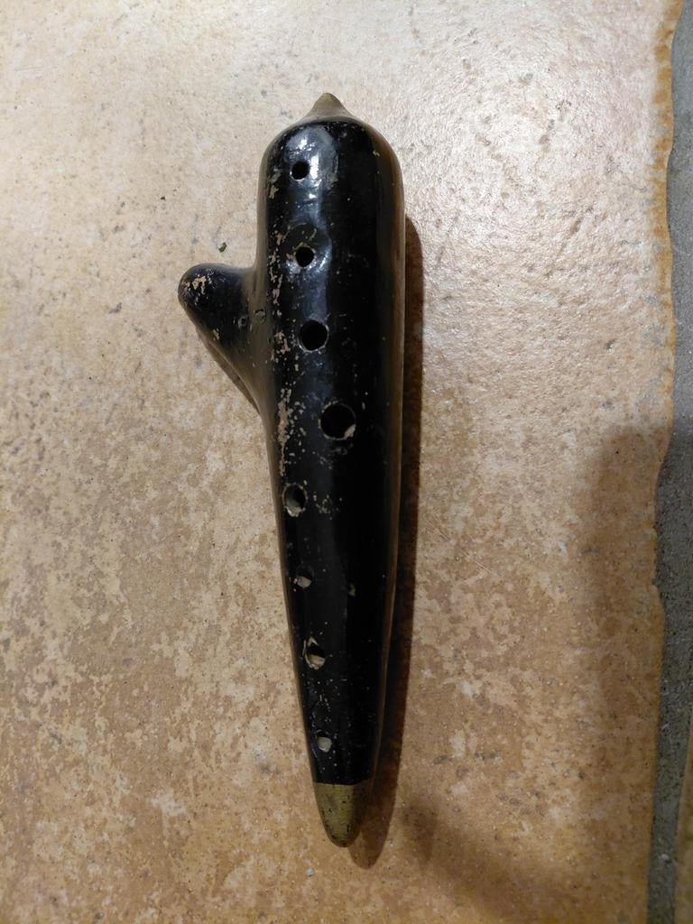 Vintage Ocarina - Zwart, Gebruikt, Muziek en Instrumenten, Gebruikt, Geen idee, Geen idee, Geen idee