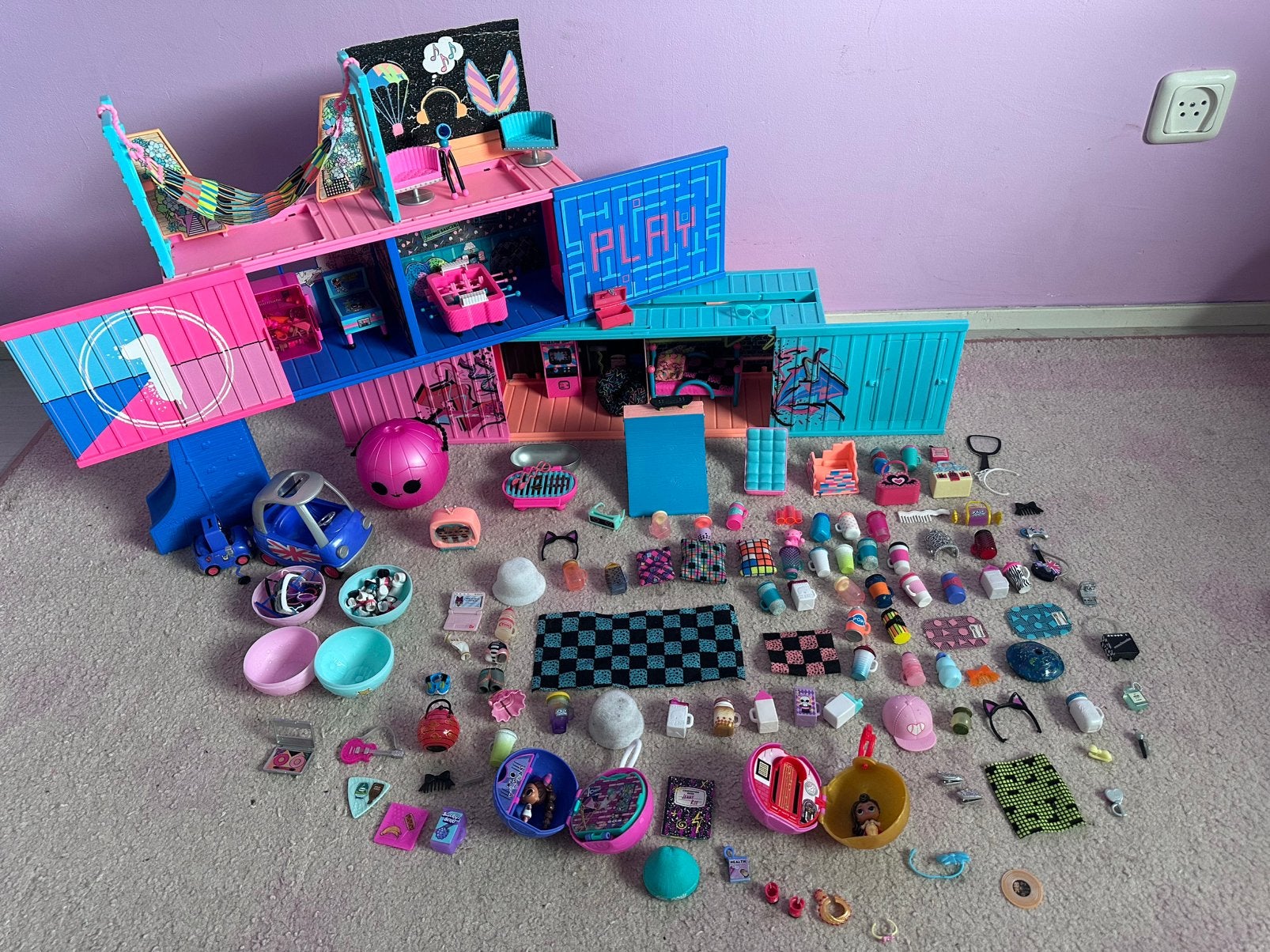Grote LOL Surprise set, incl clubhuis, 4-in-1 Glamper & meer, Ophalen, Gebruikt, Pop