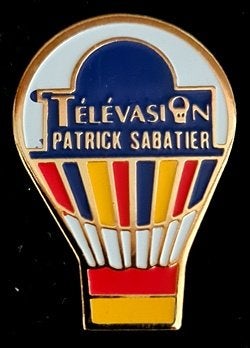 Televasion- Patrick Sabatier (2)ballon pin, Verzenden, Nieuw, Transport, Speldje of Pin