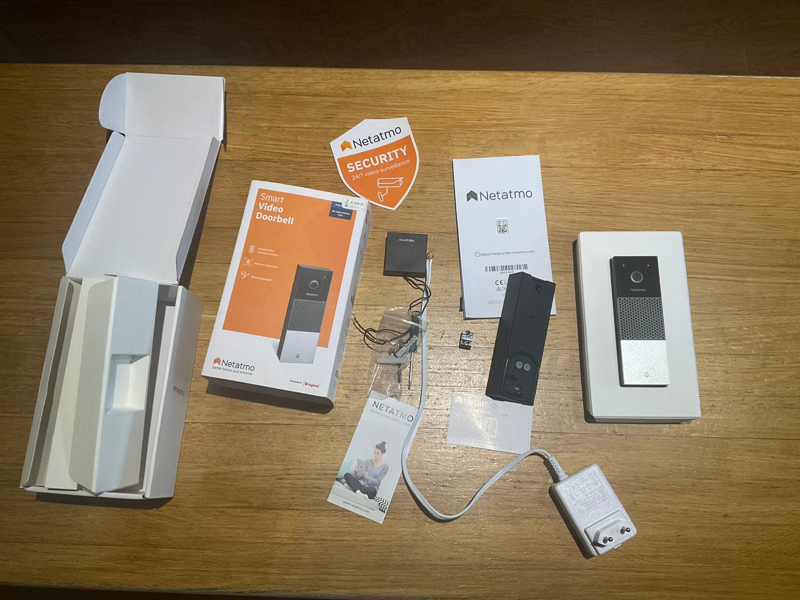 Netatmo Slimme Video Deurbel camera, Ophalen of Verzenden, Bewegingsdetectiesensor, Zo goed als nieuw