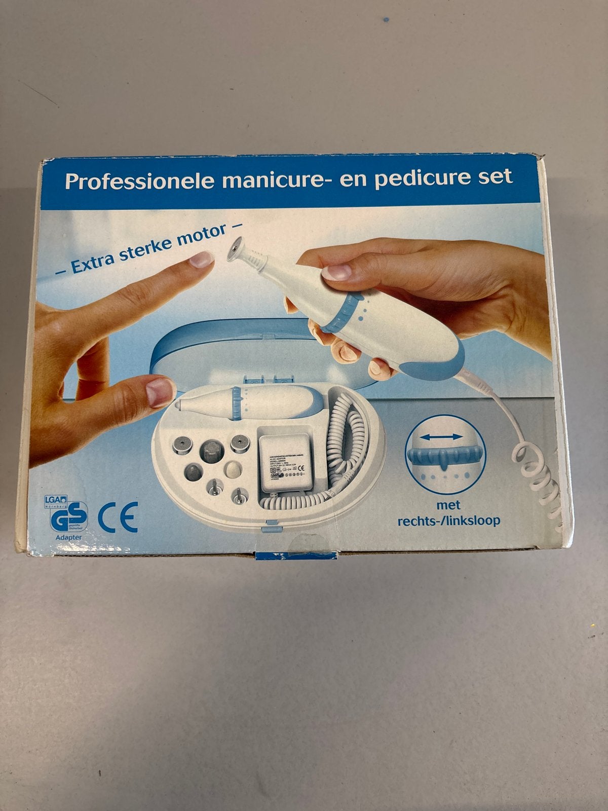 Professionele manicure en pedicure set, Ophalen of Verzenden, Zo goed als nieuw, Hand- en Voetverzorging