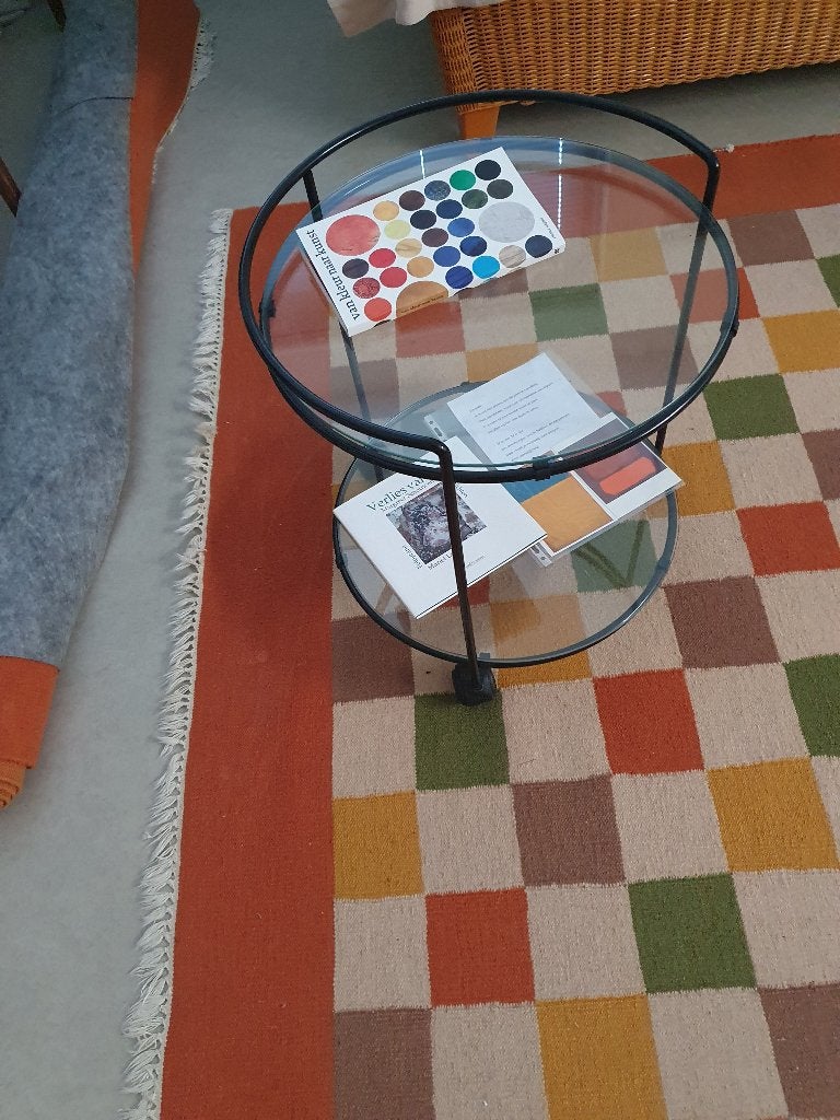 bijzettafel, Huis en Inrichting, Tafels | Bijzettafels, Minder dan 55 cm, Rond, Modern, lichtvoetig, Ophalen