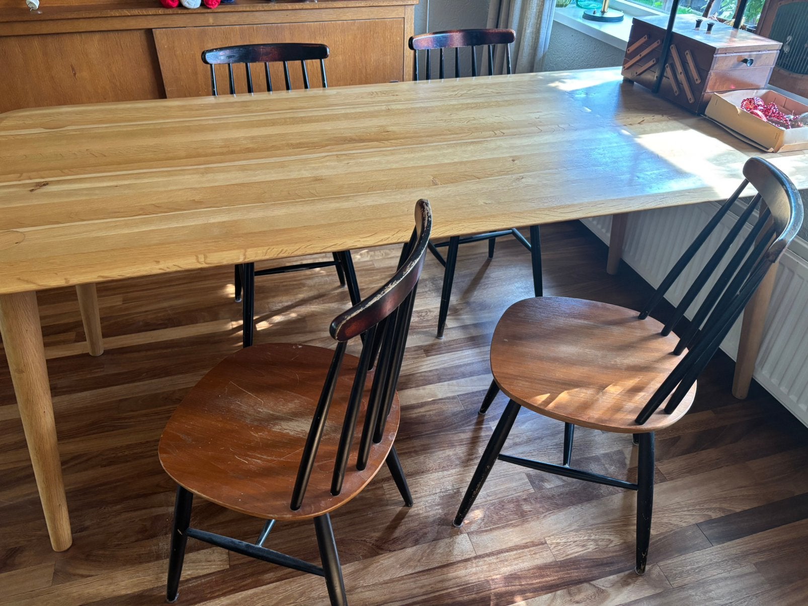 4 x pastoe spijlenstoel eetkamerstoel stoelen, Huis en Inrichting, Ophalen, Hout, Vintage, Vier