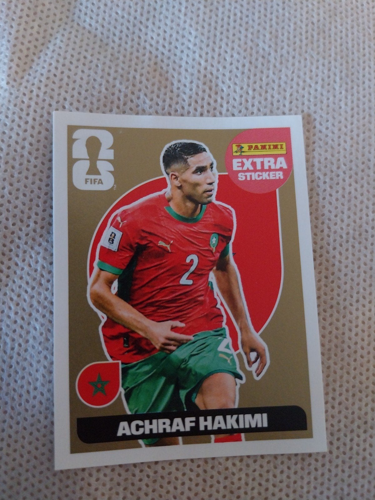 Achraf Hakimi wk2026 extra sticker, Ophalen, Nieuw, Sticker