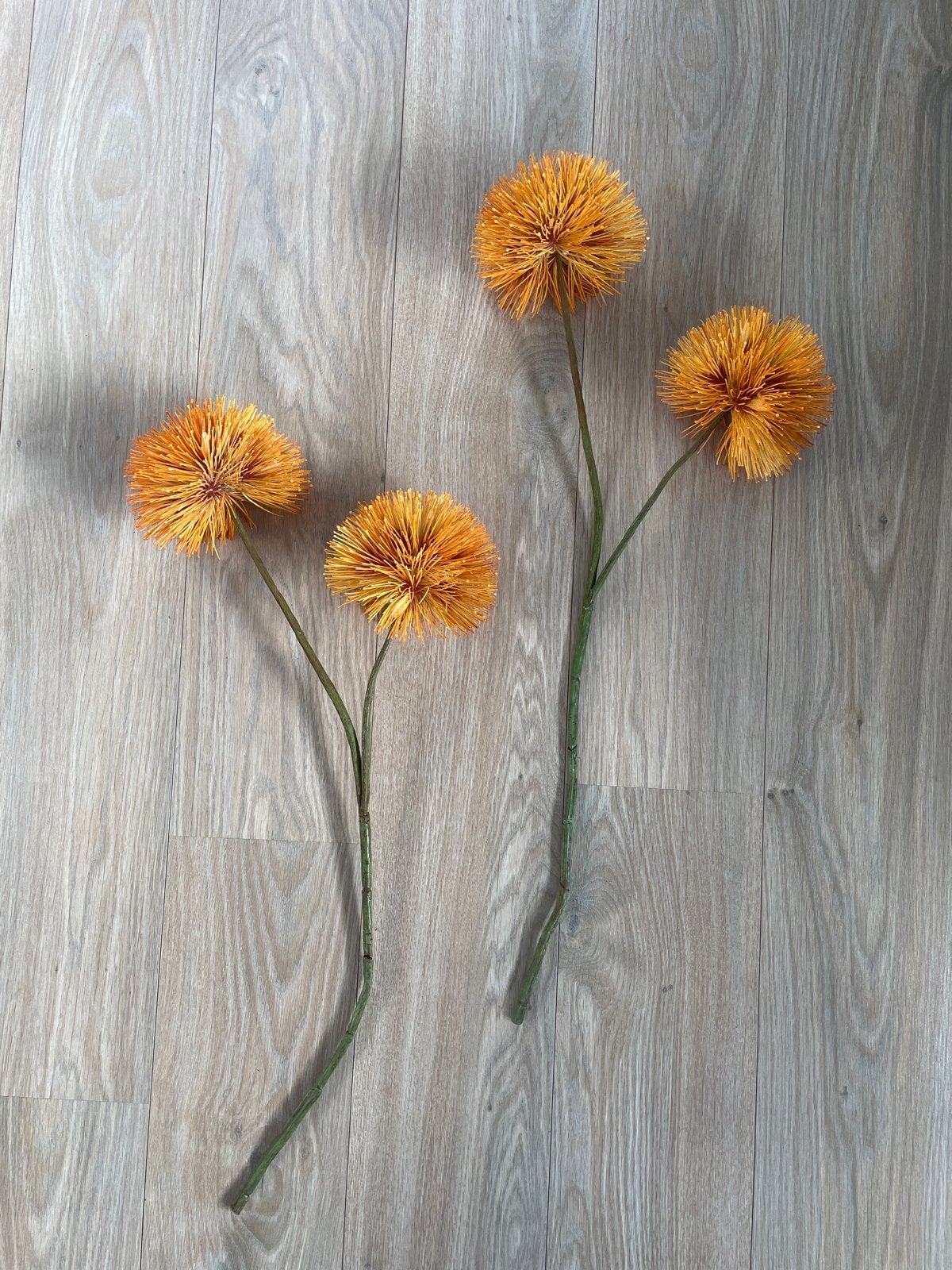 Set van 4 oranje pioenen kunstbloemen - decoratieve takken, Ophalen, Binnen, Kunstbloem, Zo goed als nieuw