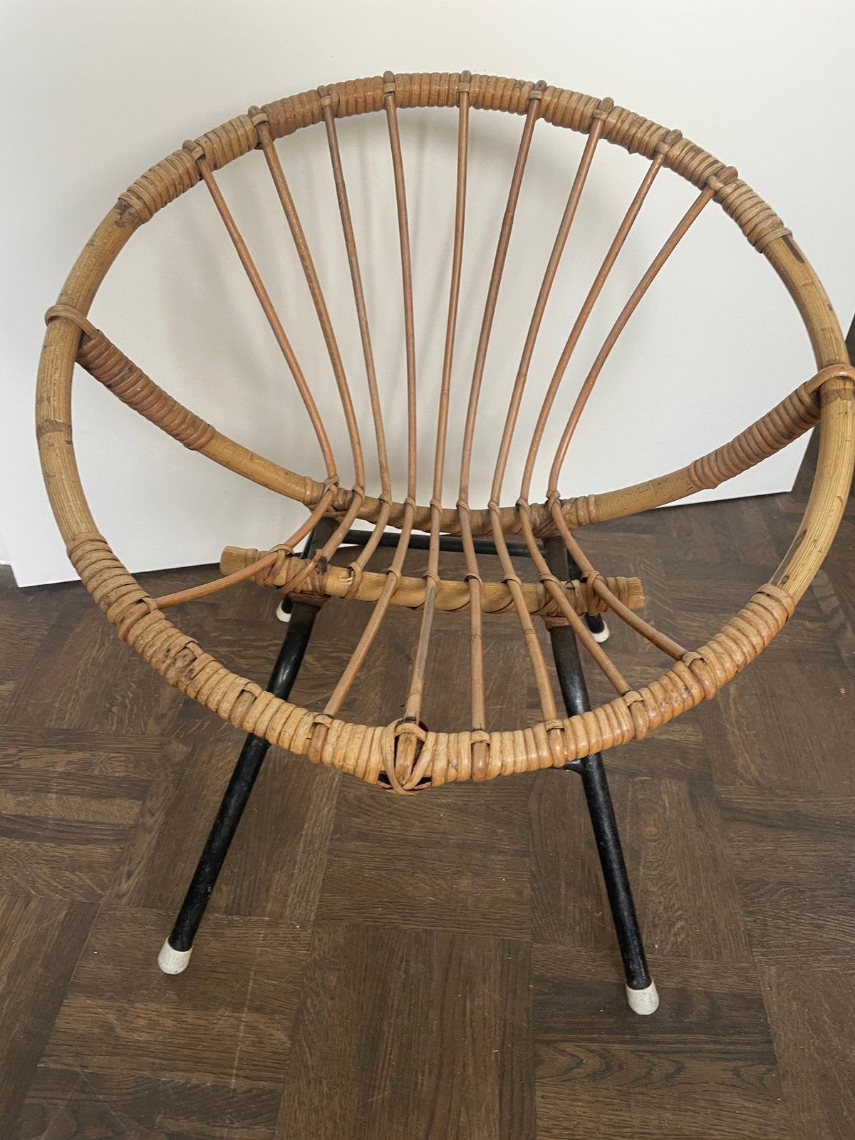 Rotan vintage kinderstoeltje, Ophalen, Gebruikt, Stoel(en)