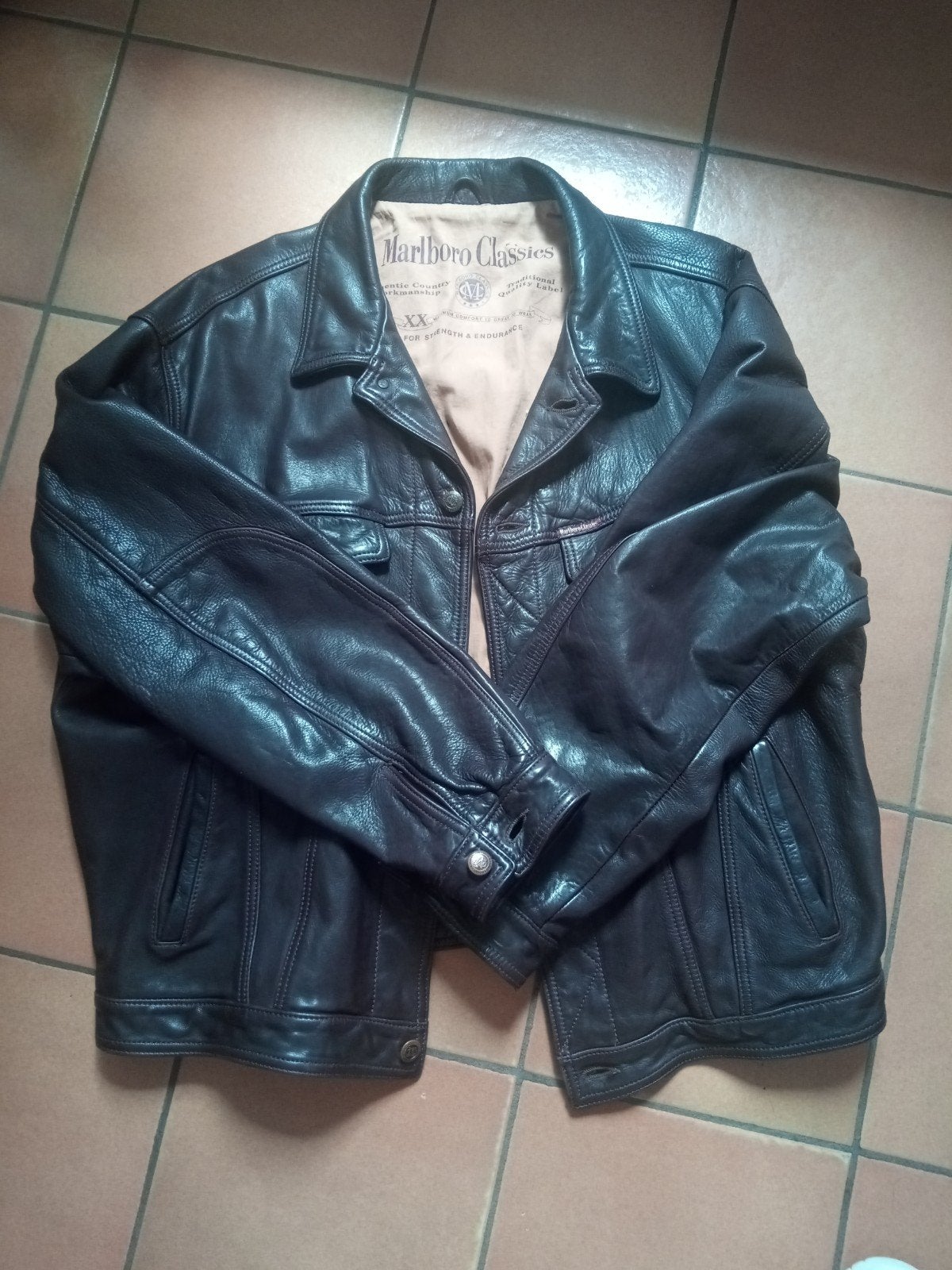 Marlboro Classics Leren Jas Heren - Maat XL, Marlboro Classics, Bruin, Maat 56/58 (XL), Ophalen of Verzenden