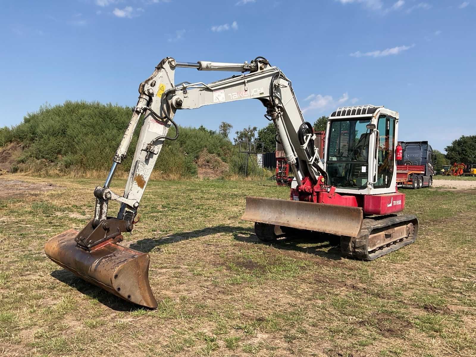2008 Takeuchi TB180 FR Midigraafmachine, Zakelijke goederen, Machines en Bouw | Kranen en Graafmachines, Graafmachine