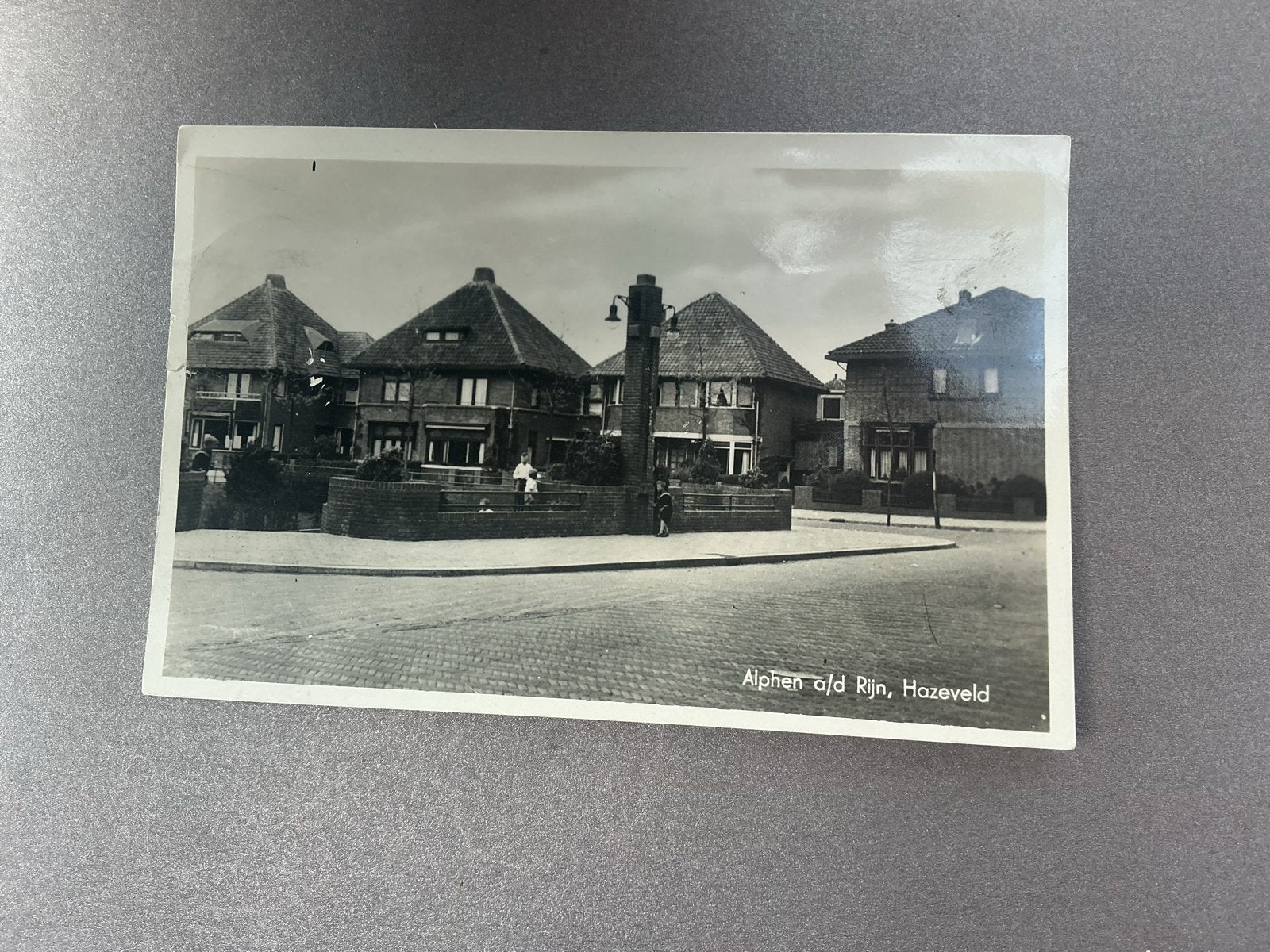Oude ansichtkaart Alphen a/d Rijn, Hazeveld (1947), Verzenden, 1940 tot 1960, Gelopen, Zuid-Holland