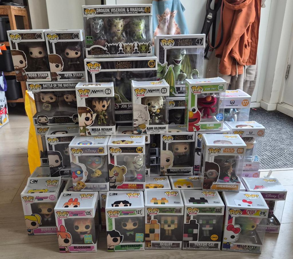 Funko pop verzameling. Got, Disney, minecraft, overwatch etc, Verzamelen, Poppen, Ophalen, Gebruikt, Pop